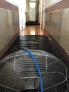 Aeration by industrial fan